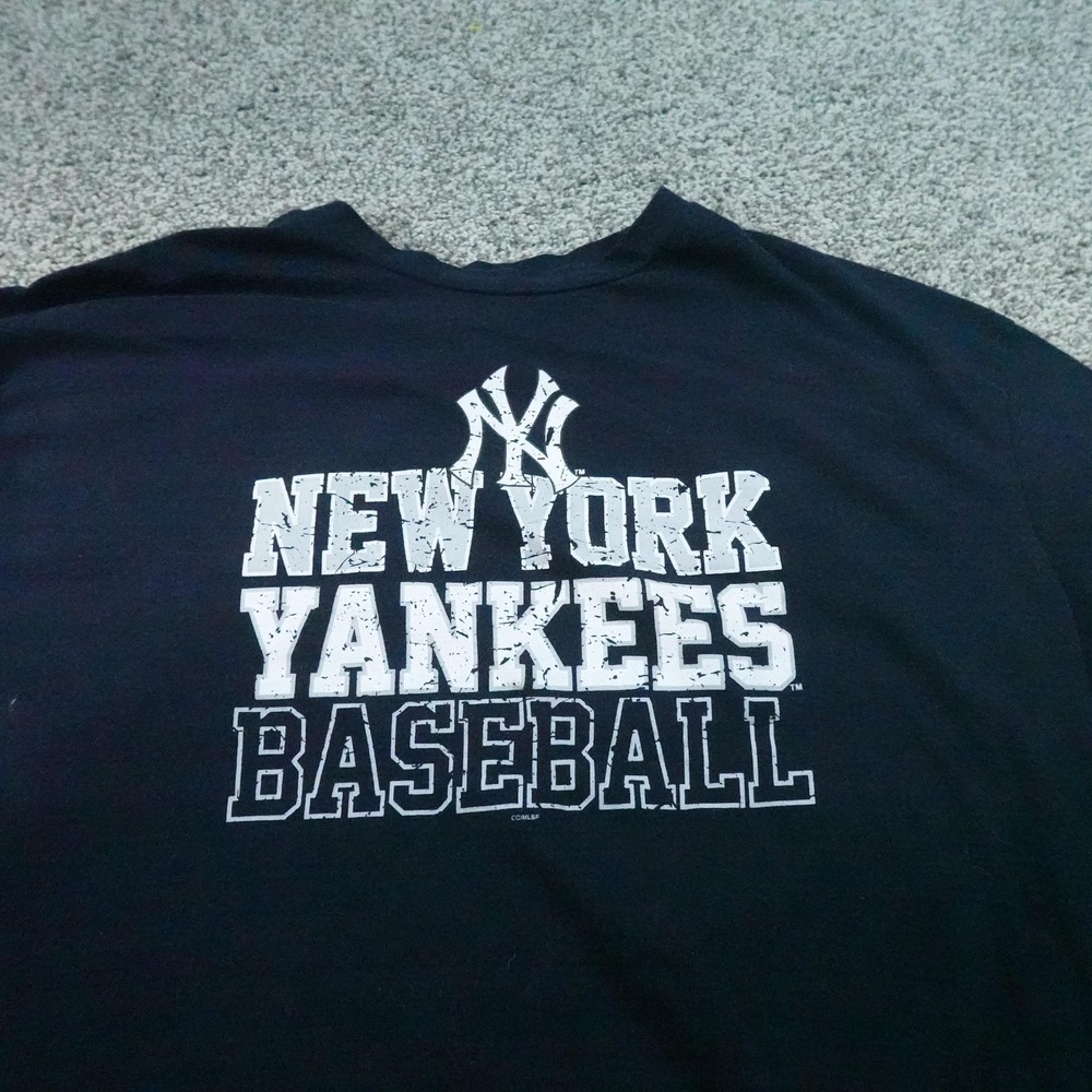 New York Yankees Shirt Mens XL Blue MLB Baseball Graphic Logo Short Sleeve Tee